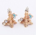 Pendientes Torre Eiffel Par dulces elegantes aleación