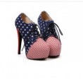 Tacones De Moda Bandera